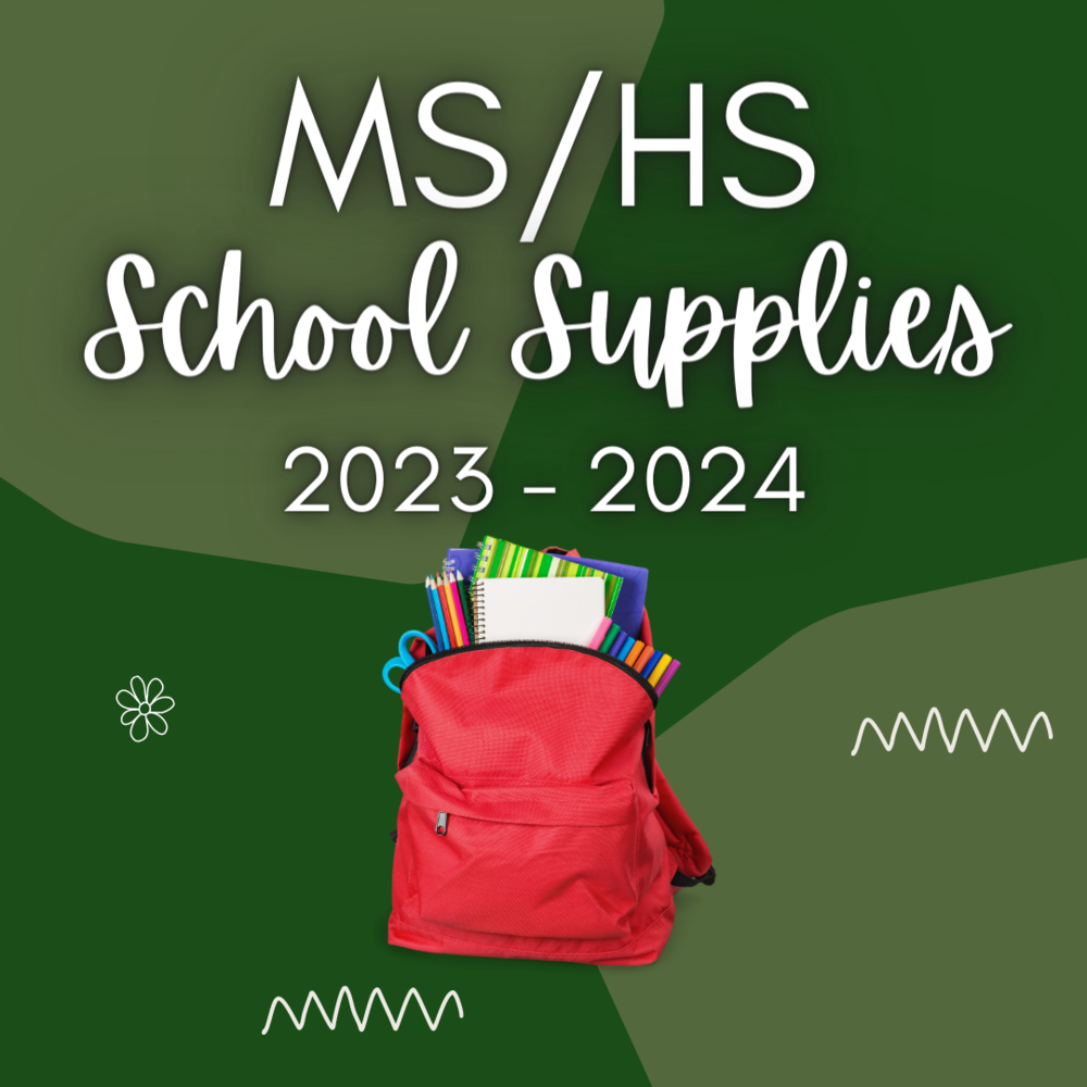 MS/HS School Supplies