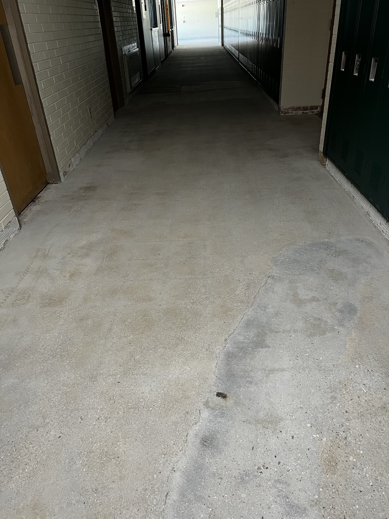 Hallway by guidance showing floor removed