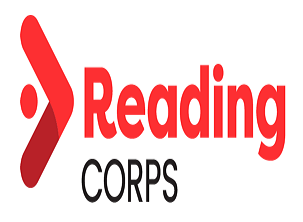 Word Reading in red font and Corps in black font