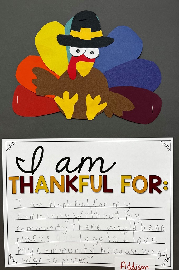 I am thankful for my community poster
