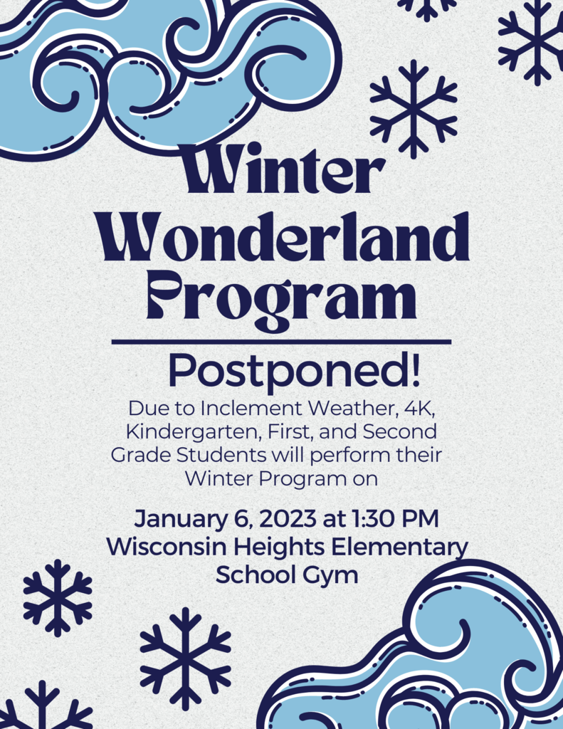 WHES winter program postponed