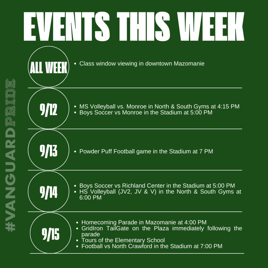 Events this week